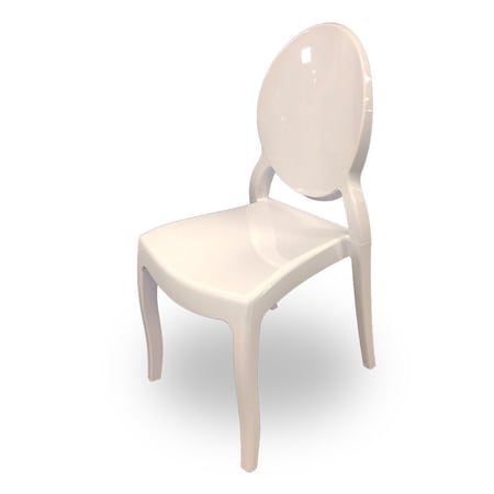 Sofia Stacking Chair With UV Protection, White